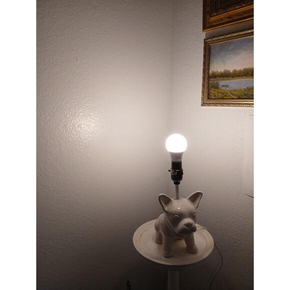 2015 Baby Bulldog Frenchie Dog Lover Lamp Spotlight Decor White Pet Works For Sale In San Diego - Image 6 of 16