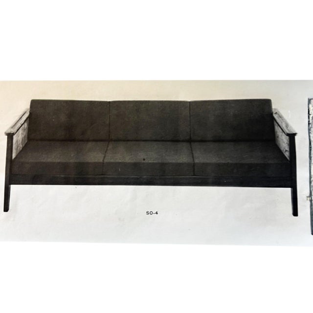 Sofa in Brazilian Rosewood and Warm Taupe Mohair, Fátima, 1960s — Lot 550A For Sale In New York - Image 6 of 15