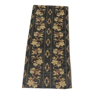 Vintage Heavy Woven Embroidered Silk Textile Panel
