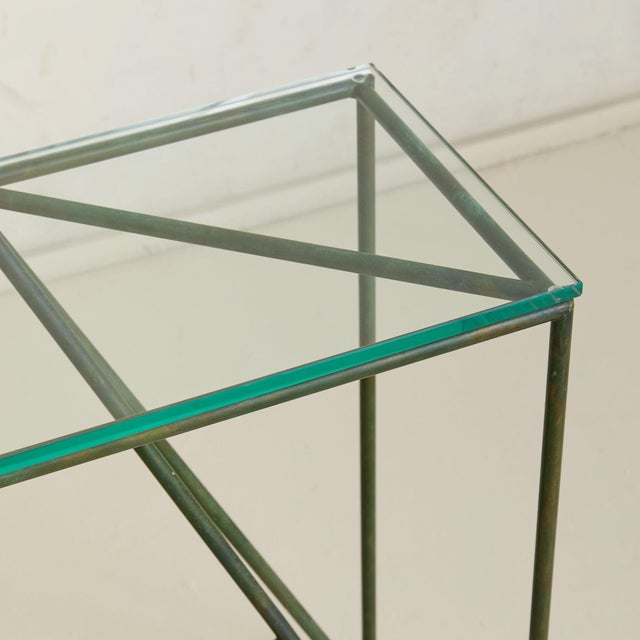 1950s French Bronze Console Table Attributed to Jacques-Pierre Dufresne, 1950s For Sale - Image 5 of 18