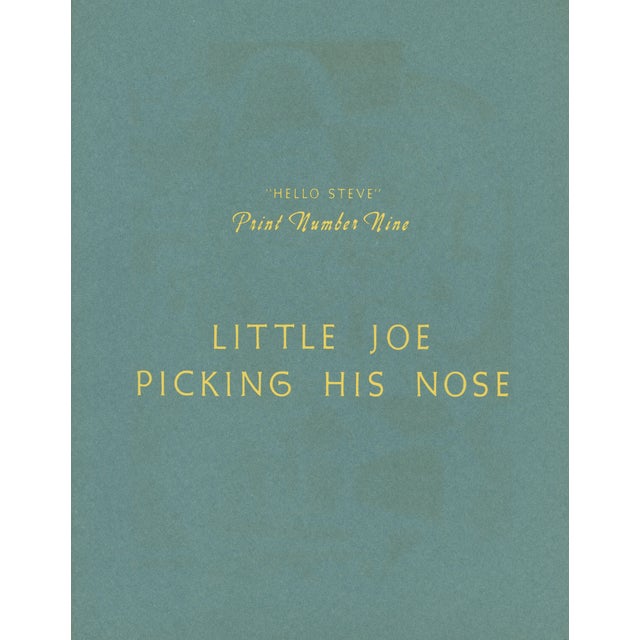 Native American 1947 Silkscreen "Little Joe Picking His Nose" by Steve Wheeler For Sale - Image 3 of 5