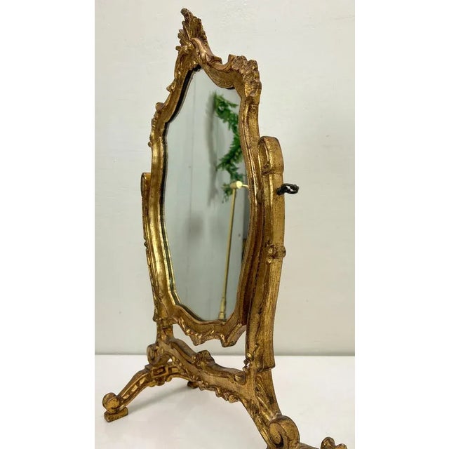 Venetian Giltwood Mirror, Italy, 1930s For Sale - Image 11 of 12