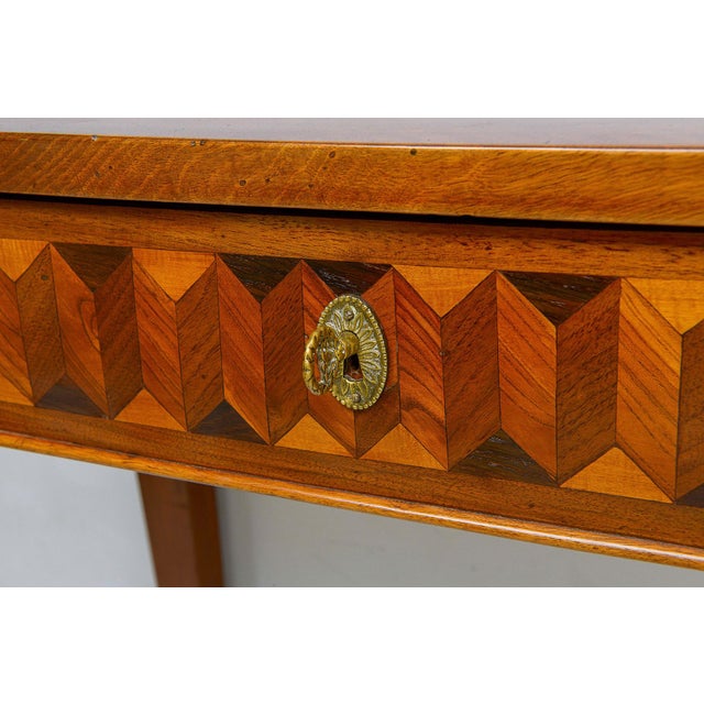 Mid 19th Century Antique Italian Parquetry Console Table For Sale - Image 5 of 13