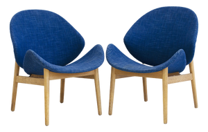 Set of Model 134 Chairs by Hans Olsen in Oak, 1950s