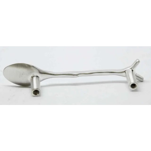 Early 21st Century Set of 10 Silver Spoon Drawer Pulls For Sale - Image 5 of 5