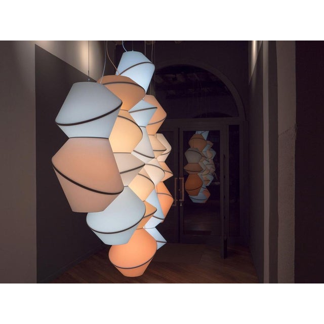 Blue Totem 4 Pieces Ceiling Lamp by Merel Karhof & Marc Trotereau For Sale - Image 8 of 15