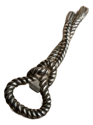 Vintage Silver-Plated Rope Bottle Opener, 1940s