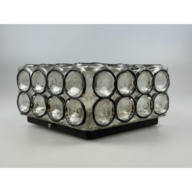 Ceiling Lamp in Glass & Metal from Glashütte Limburg, 1970s For Sale - Image 11 of 18