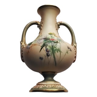 Blush Ivory Small Vase by Royal Worcester, 1899 For Sale
