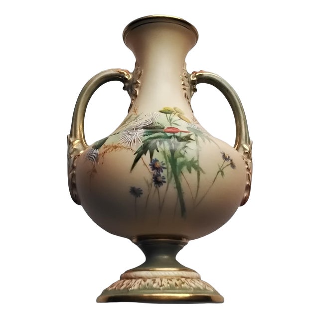 Blush Ivory Small Vase by Royal Worcester, 1899 For Sale