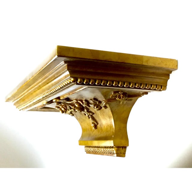 Beautiful vintage gold Lacquered display wall shelf made from MDF (pressed wood) for lightweight easy application yet...