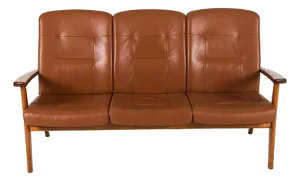 Farstrup Danish Modern Leather Sofa