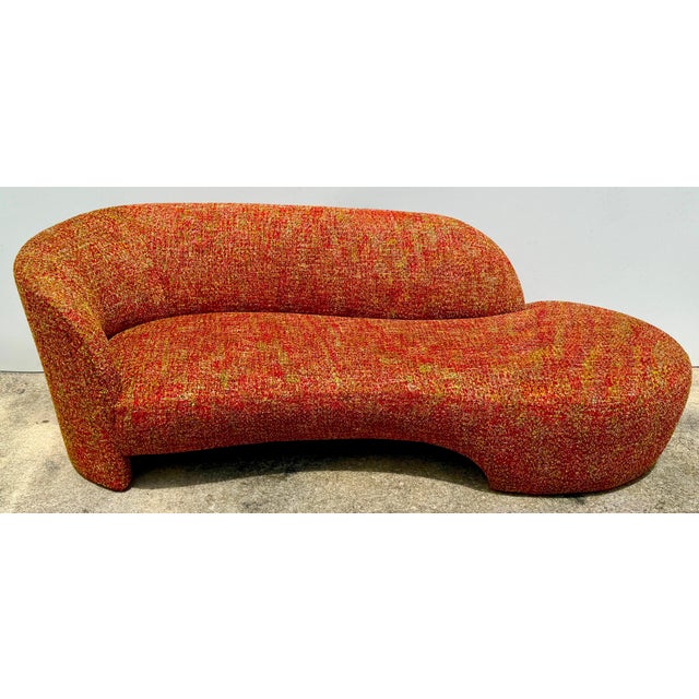 Weiman Furniture Company Postmodern “Cloud” Sofa in Couture Bouclé Upholstery 94" W x 39.5" D x 32" H Acquired from a...