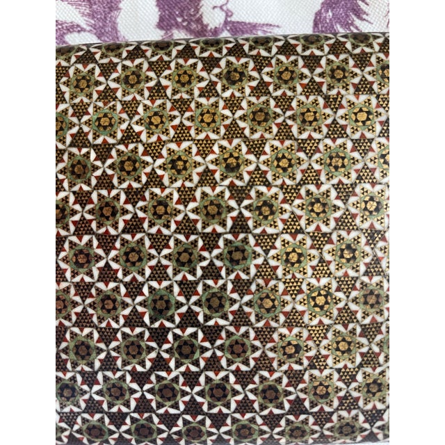 Ivory Vintage Persian Khatam Inlayed Micro Mosaic Box For Sale - Image 8 of 8