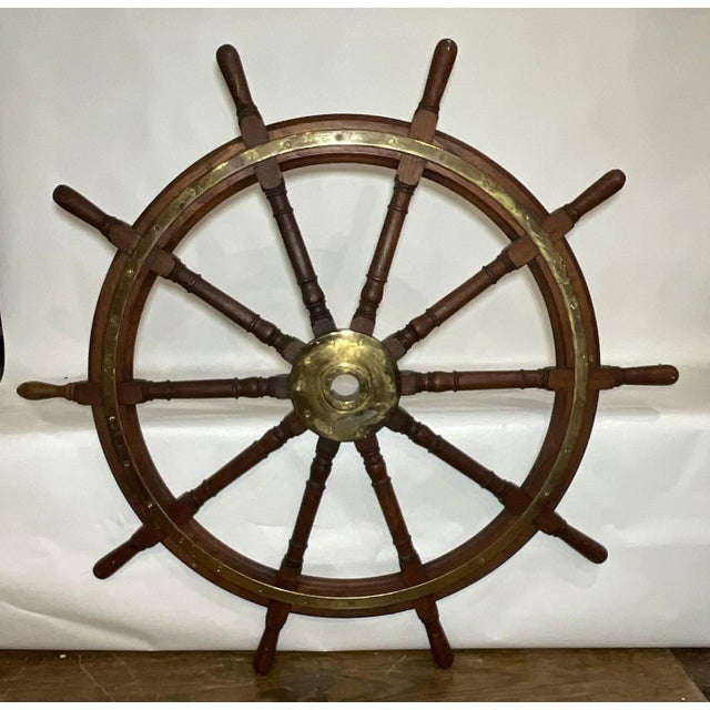 Ships Wheel that is Six Feet Round For Sale - Image 4 of 9
