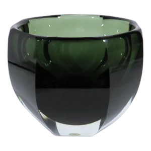 Swedish Pine Green Crystal Bowl