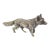Vintage Italian Handmade Genuine Silver Hunting Fox Figurine Miniature Sculpture For Sale