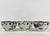Blue 18th Century Chinese Export Blue & White Tea Bowls and Underplates With English Clobbering - Set of 5 For Sale - Image 8 of 13