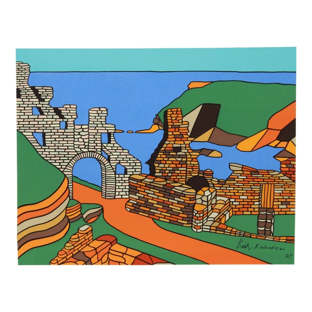 Tintagel, Keith K. Woodeson Screen Print For Sale