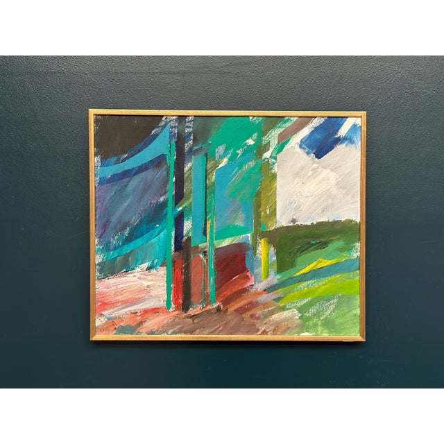 Carl Köhler, Abstract Motif, 1960s, Oil on Canvas, Framed For Sale - Image 6 of 12