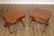 High Quality Vintage Pair of Burlwood Veneer Side Tables with Decorated with Classical Figures