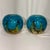 Late 20th Century Late 20th Century Palm Beach Regency Mdina Style Hand-Blown Mottled Cased Art Glass Globe Vases - A Pair For Sale - Image 5 of 10