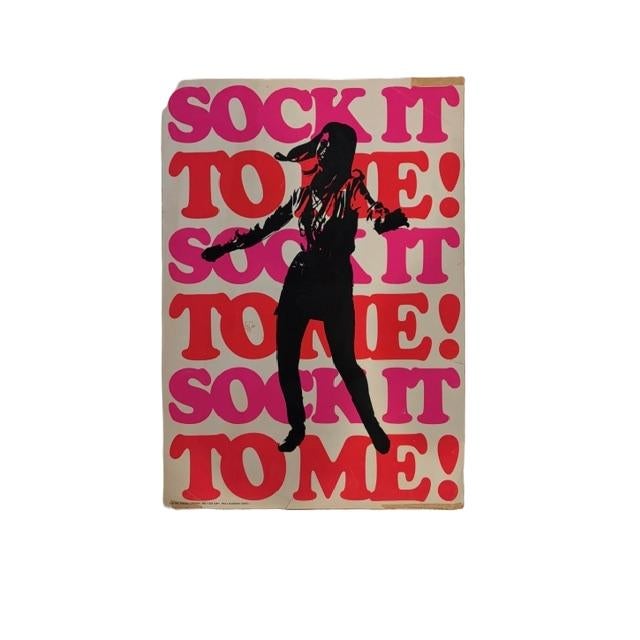 Retro 1968 Fleer Electric Poster "Sock It To Me" Blacklight Poster Rowen & Martin Rare original 16.75″ x 11.75″ blacklight...