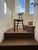 Architectural Oak & Rush Chair, Early 20th Century For Sale - Image 11 of 12