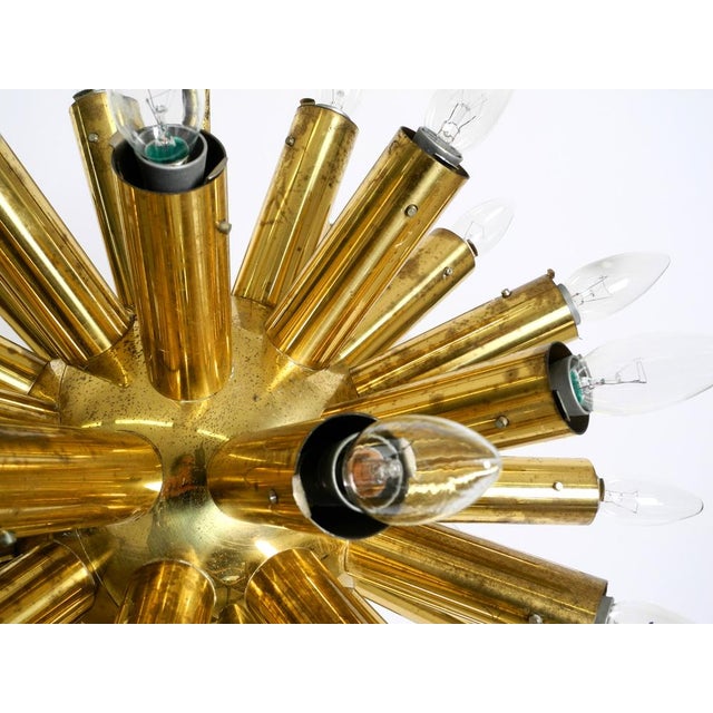 Space Age Brass Ceiling Lamp from J.T. Kalmar, 1960s For Sale - Image 12 of 18