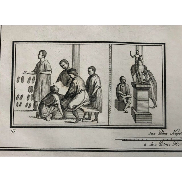 Classical Roman 1762 Classical Engraving of Roman Market Scenes For Sale - Image 3 of 5