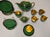 English Vintage Carlton Ware "Vert Royale" English Tea & Coffee Service for Six – Emerald Green & Gilt, 15 Pieces For Sale - Image 3 of 10