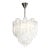 Mid-Century Modernist Hand-Blown Murano Angular Tronchi Glass Chandelier For Sale