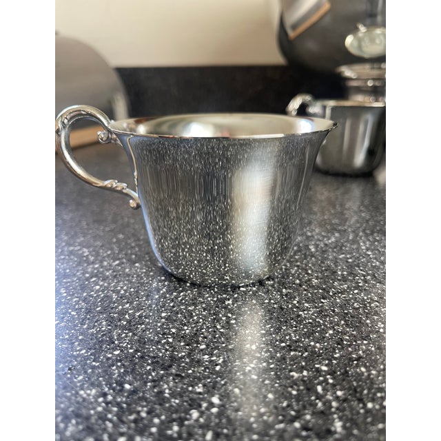 1990s 1990s Silver-Plated Punch Bowl Set For Sale - Image 5 of 9