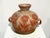 Mexican Vintage Mexican Folk Art Pottery Vase With Hand-Painted Terracotta Florals For Sale - Image 3 of 10