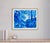 Textile Between Worlds - Original Oil Painting Blue Toned Series For Sale - Image 7 of 8