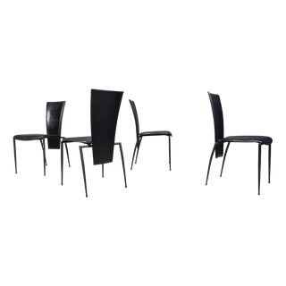 Postmodern Dining Chairs attributed to Arper Italy, 1980s, Set of 4 For Sale