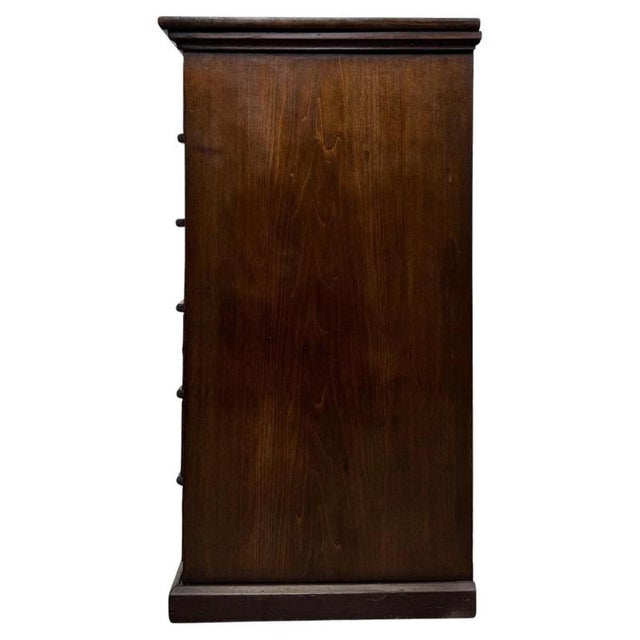 20th Century Edwardian English Mahogany Chest of Drawers, 1890s For Sale - Image 10 of 12