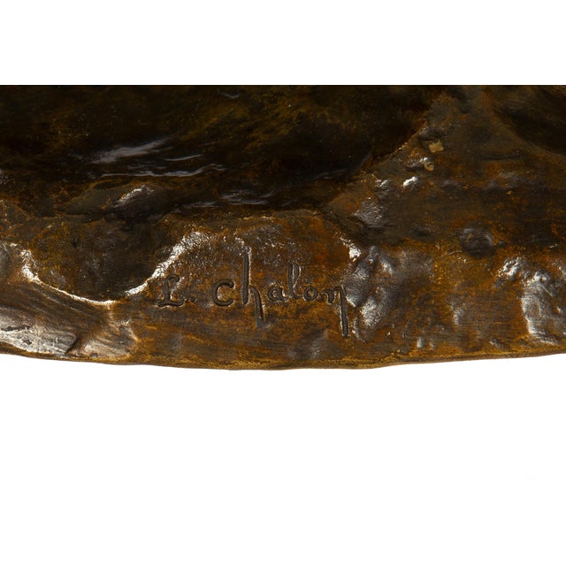 French Art Nouveau Bronze Sculpture Wagner’s “Tannhauser” After Louis Chalon For Sale - Image 18 of 18