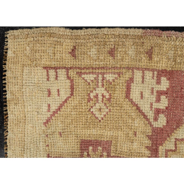 Early 21st Century Turkish Mini Rug Oriental Hand Knotted Vintage Rug 1'7" x 2'11" #21182 For Sale - Image 5 of 8