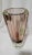 Beautiful Vintage Sommerso Vase in a dark Amethyst hue. Faceted, yet rounded panels on the body form an octagonal shape....