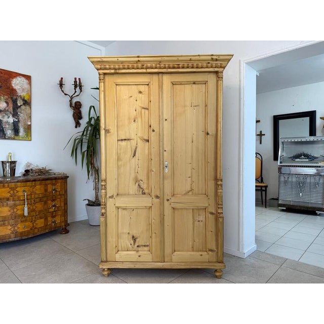 Gründerzeit Farmhouse Cupboard in Softwood For Sale - Image 12 of 12