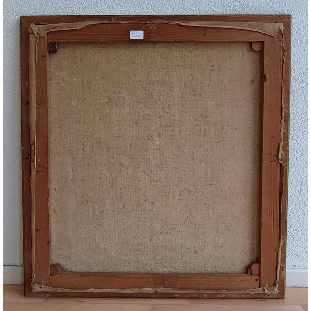 Paul Théophile Robert, Seated Lady with Glasses, Oil on Canvas, Framed For Sale - Image 12 of 14