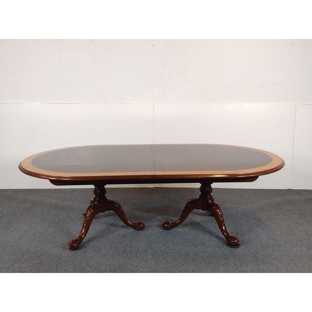 Queen Anne Karges Flame Mahogony DIning Set For Sale - Image 3 of 5