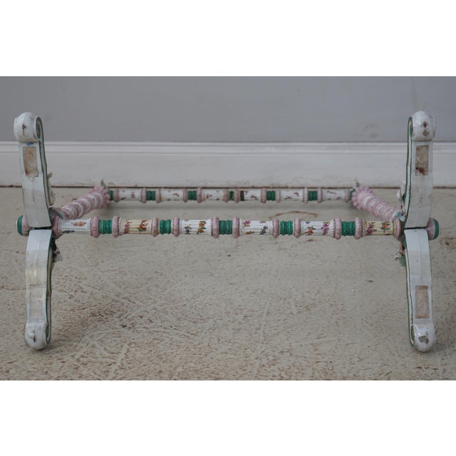 Italian 19th Century Antique Porcelain Fire Screen Frame For Sale - Image 12 of 12