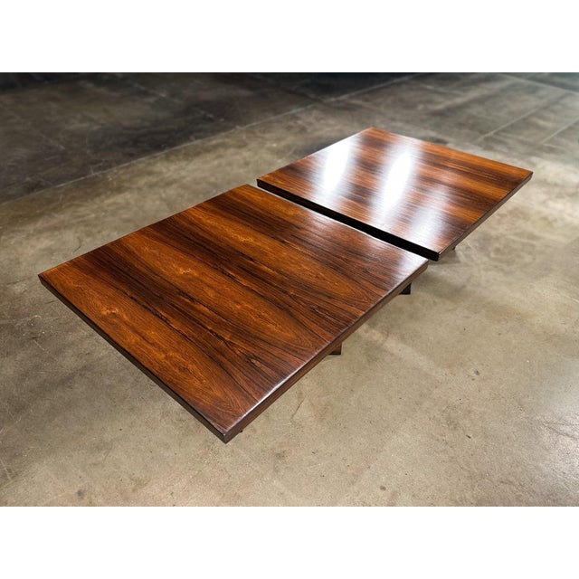 Brown Chanceler Side Tables in Rosewood and Metal, Jorge Zalszupin, 1960s For Sale - Image 8 of 16