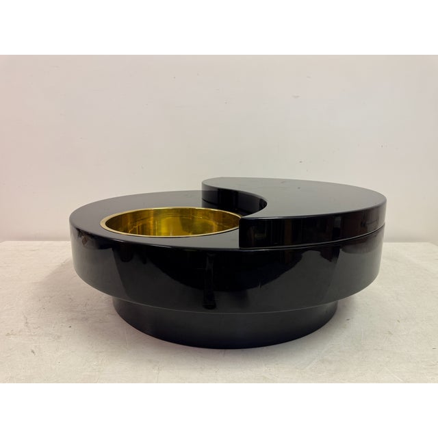 1970s Yin Yang Revolving Coffee Table, Italy, 1970s For Sale - Image 5 of 14