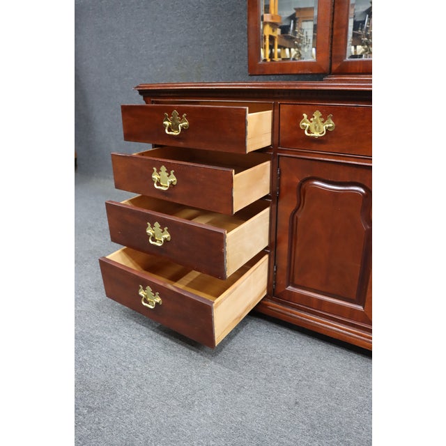 Thomasville Mahogany Triple Mirror Dresser For Sale - Image 11 of 12