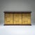 Three-door sideboard by Luciano Frigerio with a brass front composed of irregular rectangular panels, partly executed in...