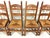 Rustic Oak Razor High Back Dining Chairs, 1960s, Set of 6 For Sale - Image 14 of 18