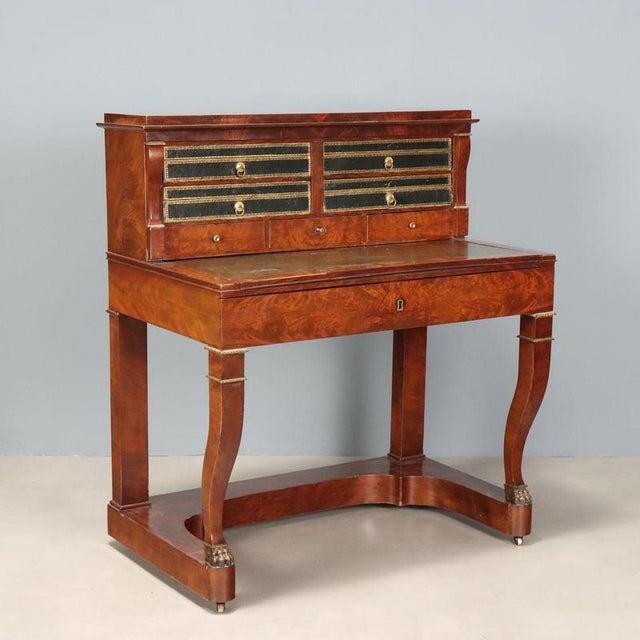 Napoleon III Desk in Mahogany For Sale - Image 14 of 14
